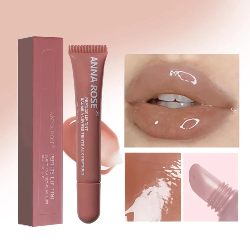 Miiror Glass Lip Glaze Jelly Oil: 1/4 Pcs Long Lasting Waterproof,